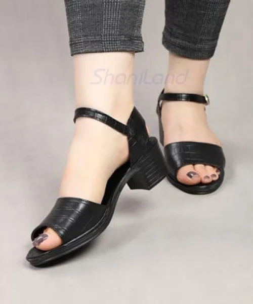 صندل پاشنه دار رکاب دار تابستانه کد 2589