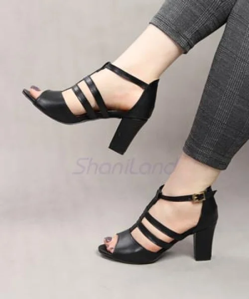 کفش پاشنه دار مجلسی رکاب دار کد 2232