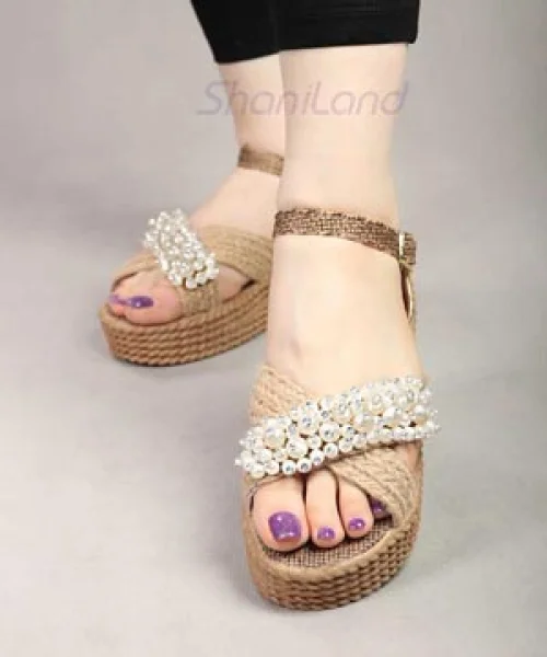 صندل تابستانه کنفی کد 2570