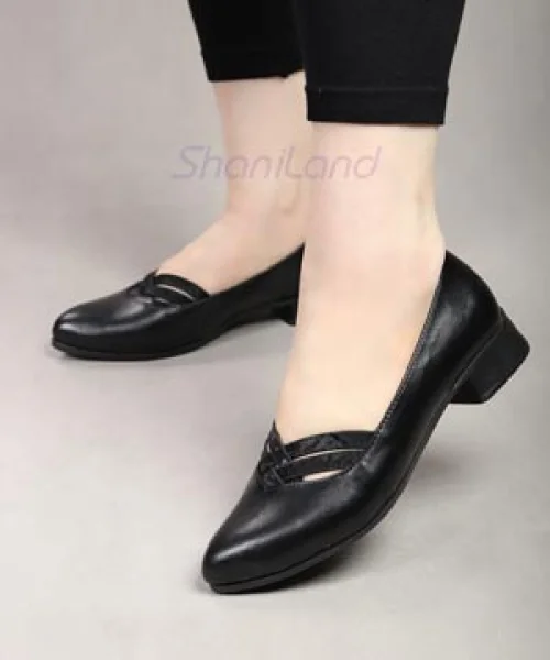 کفش پاشنه دار زیره طبی مدل حصیری کد 23350