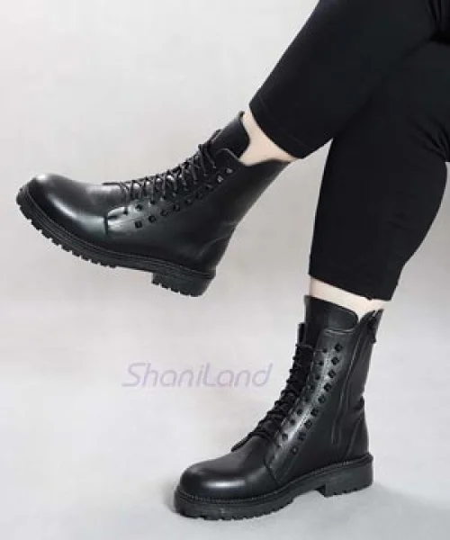 نیم بوت بغل زیپ مدل ورساچه کد 2194