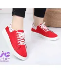 کتونی طرح لبخند سویت قرمز کد 24123