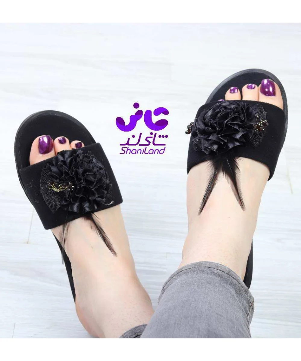 صندل گل دار پر دار کد 26134