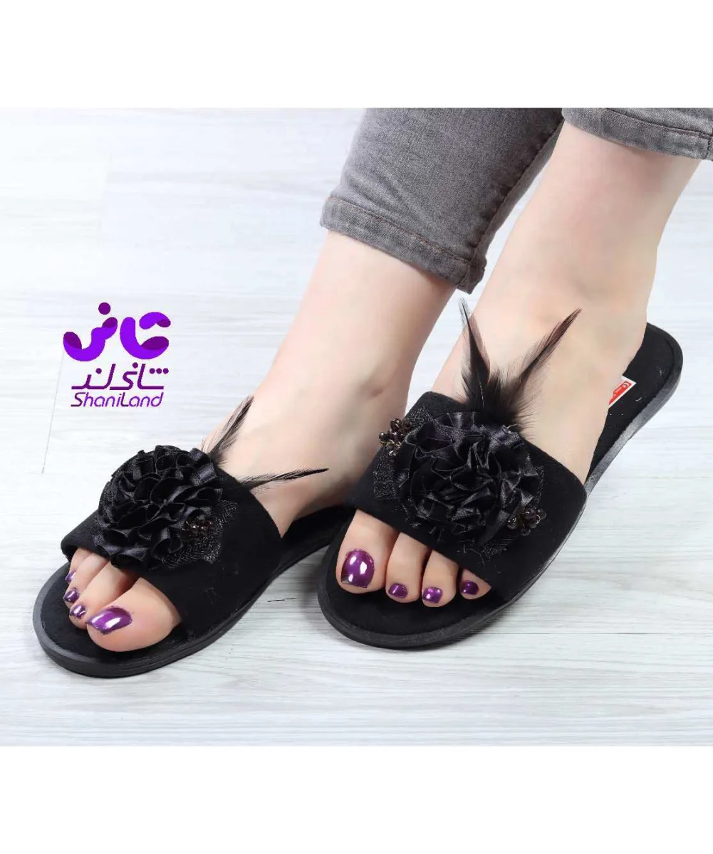 صندل گل دار پر دار کد 26134