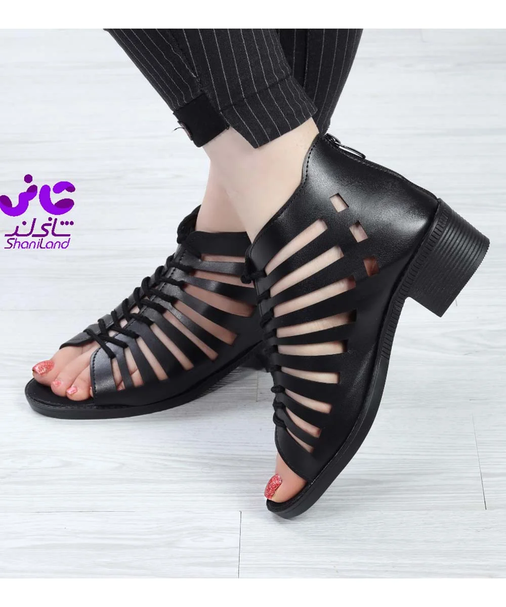 صندل هزار بند پاشنه دار کد 2581