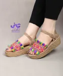 صندل تابستانه کنفی طرح سنتی 2579