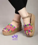 صندل تابستانه کنفی طرح سنتی 2579