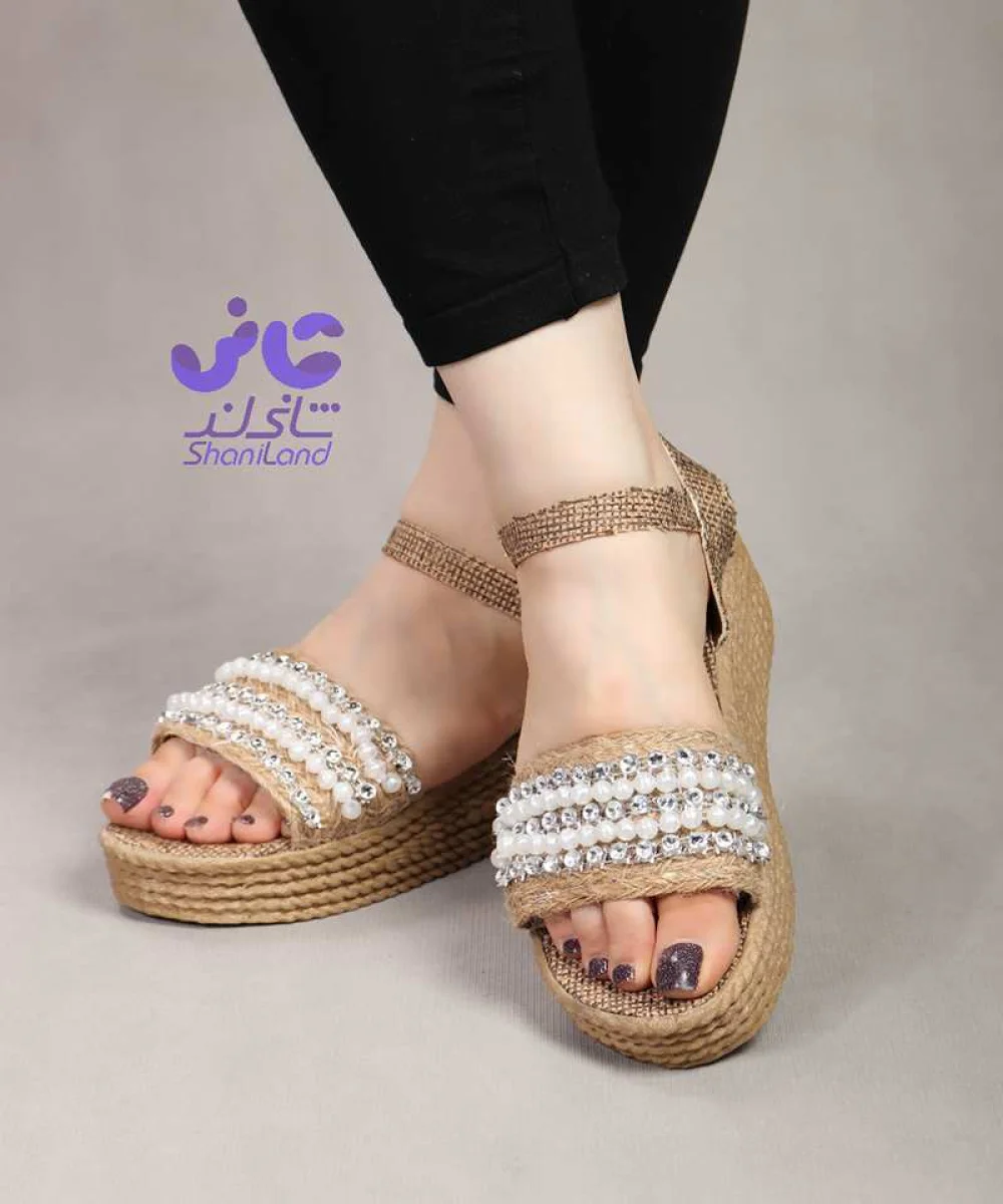 صندل تابستانه کنفی کد 2582