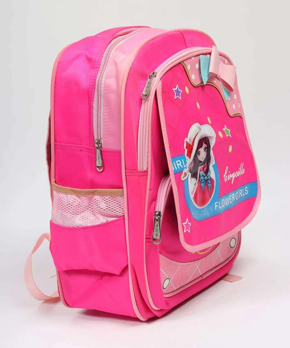 کوله پشتی مدرسه مدل flower girls کد 1200