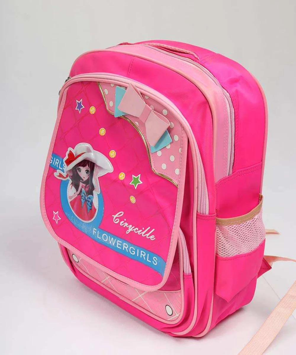 کوله پشتی مدرسه مدل flower girls کد 1200