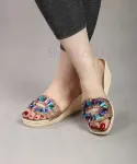 صندل لژدار نگین دار طرح خورشیدی کد 26416