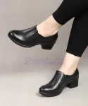 کفش پاشنه دار بغل کش مدل پوست ماری کد N23641