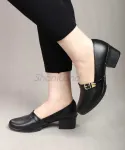 کفش پاشنه دار زیره طبی بغل سگک کد 23349