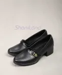 کفش پاشنه دار زیره طبی بغل سگک کد 23349