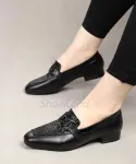 کفش لوفر پنی مدل سنگی کد 23367