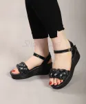 صندل تابستانی لژ دار مدل گیس بافت کد 25152