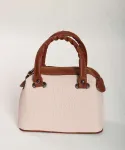 کیف صندوقی دسته چرم کد 1669