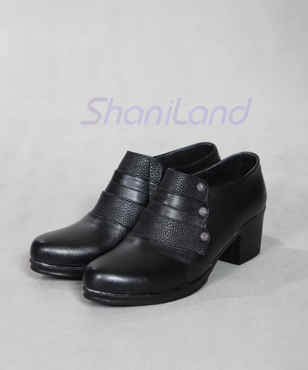 کفش طبی بغل کش مدل نگینی کد 2250