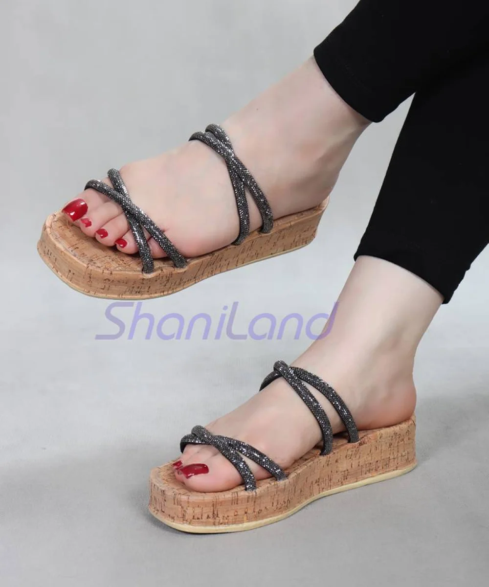 صندل سواروسکی لژدار مجلسی کد 22538