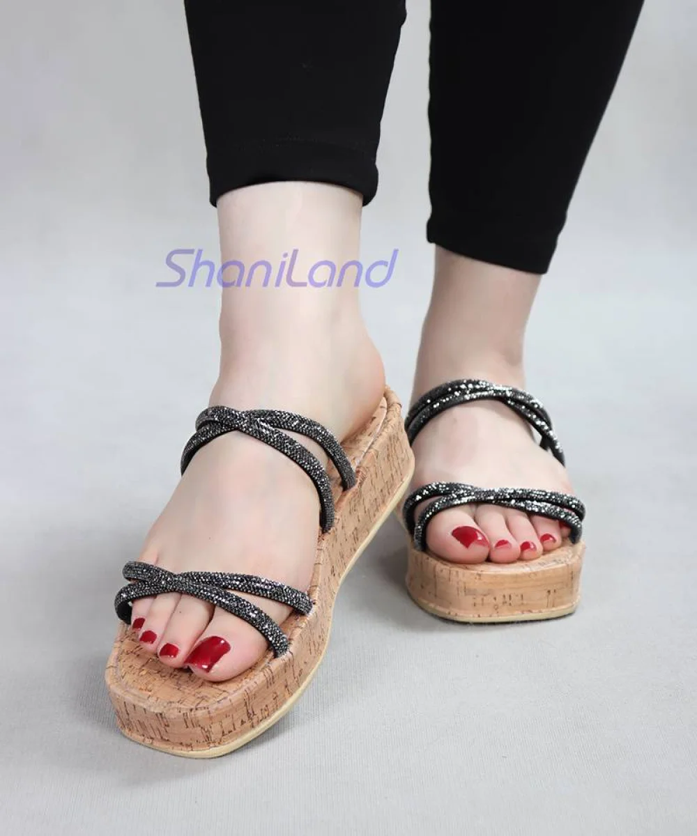 صندل سواروسکی لژدار مجلسی کد 22538