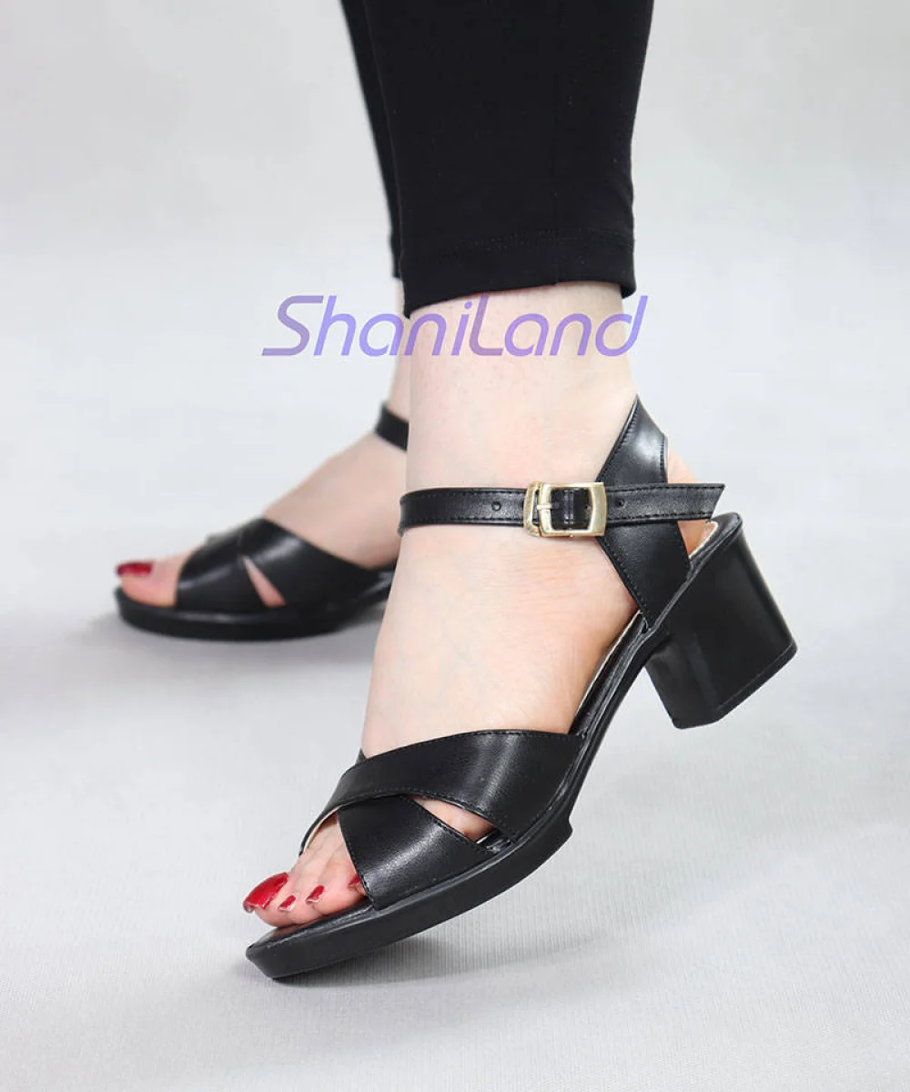 صندل تابستانی پاشنه دار طبی کد 25165
