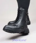 نیم بوت بغل زیپ سنگی کد 2134