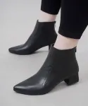 نیم بوت پاشنه دار زنانه کد 21129