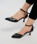 کفش مجلسی پاشنه دار نگینی کد 2277