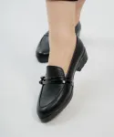 کفش کالجی زنانه گره ای کد 23671