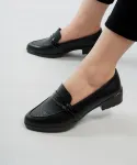 کفش کالجی زنانه گره ای کد 23671