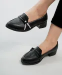 کفش کالجی زنانه نگین دار کد 23667