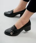کفش پاشنه دار زنانه پاپیونی کد 23665