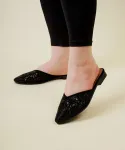 صندل جلوبسته توری نگین دار کد c26638
