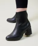نیم بوت زنانه پاشنه دار بغل زیپ کد 2167