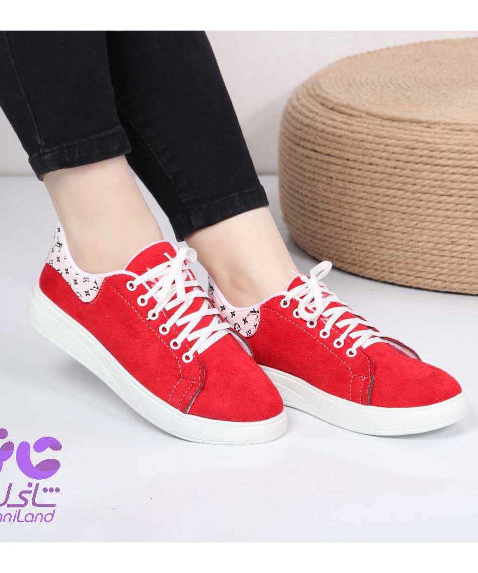 کتونی طرح لبخند سویت قرمز کد 24123