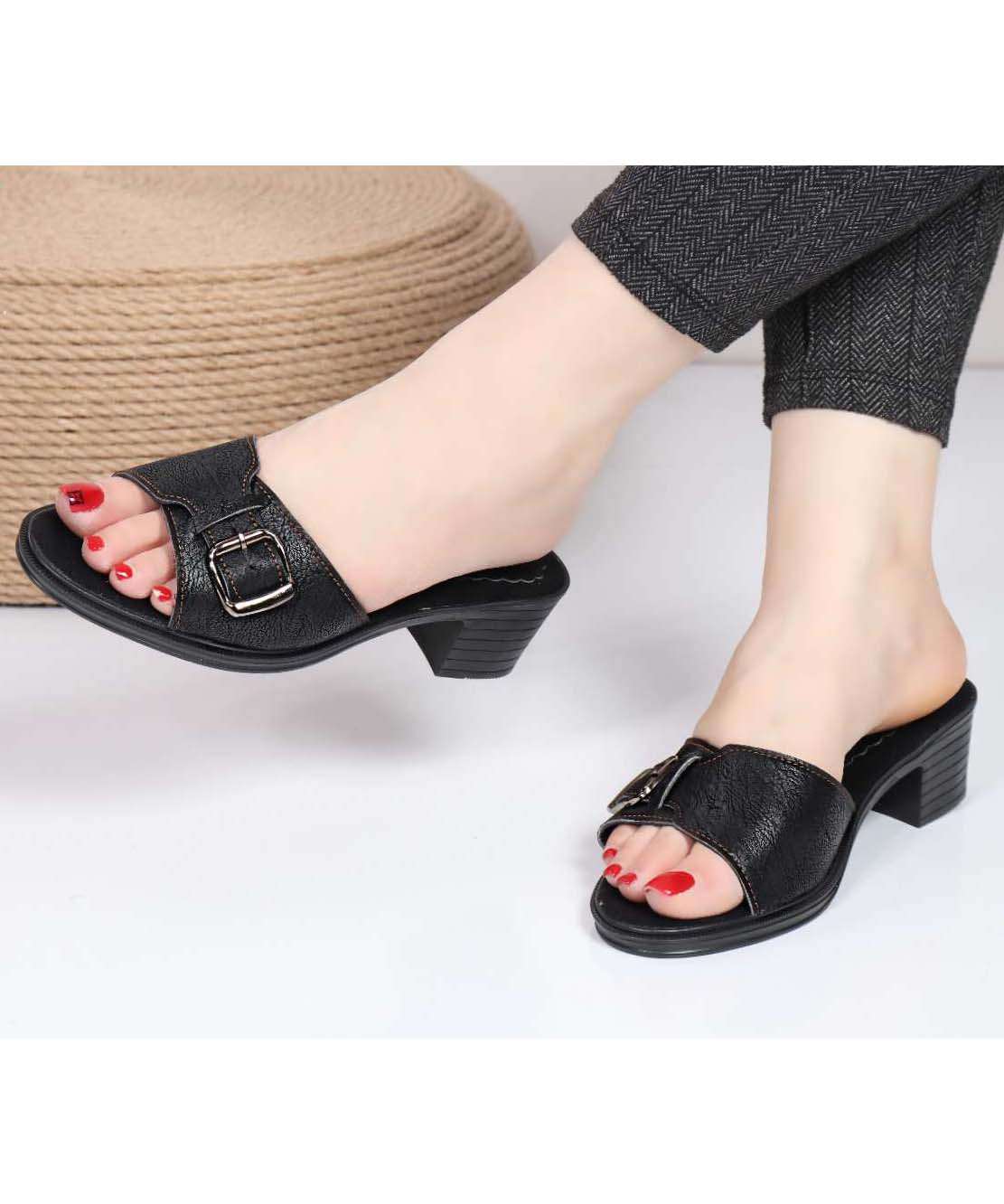 صندل سگک دار پاشنه دار کد 21266