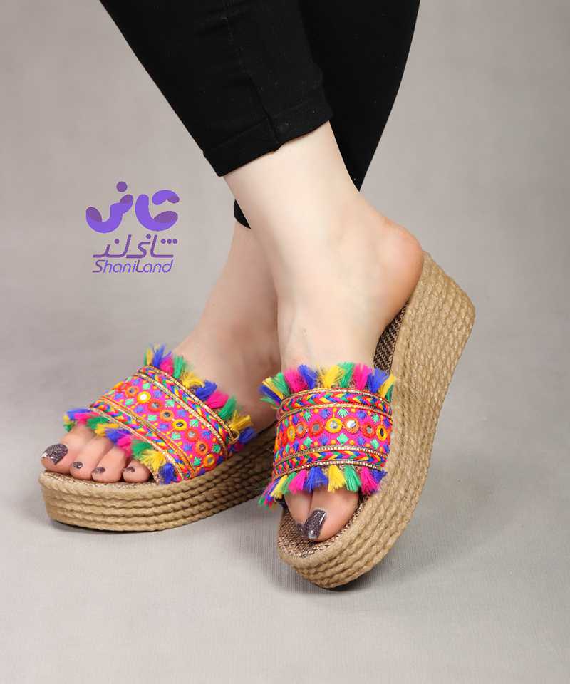 صندل کنفی مدل آینه کاری کد 26374