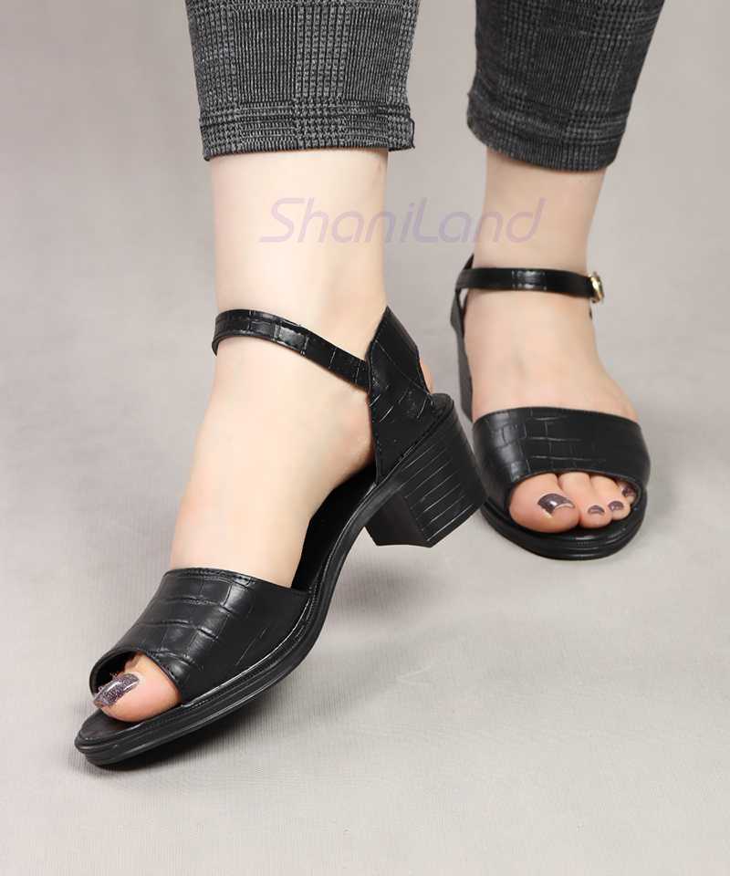 صندل پاشنه دار رکاب دار تابستانه کد 2589