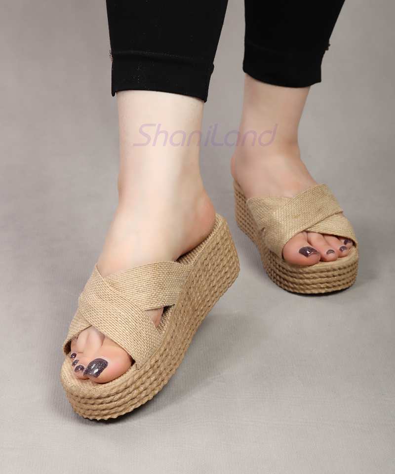 صندل تابستانه کنفی لژدلر مدل ضربدری کد 25600