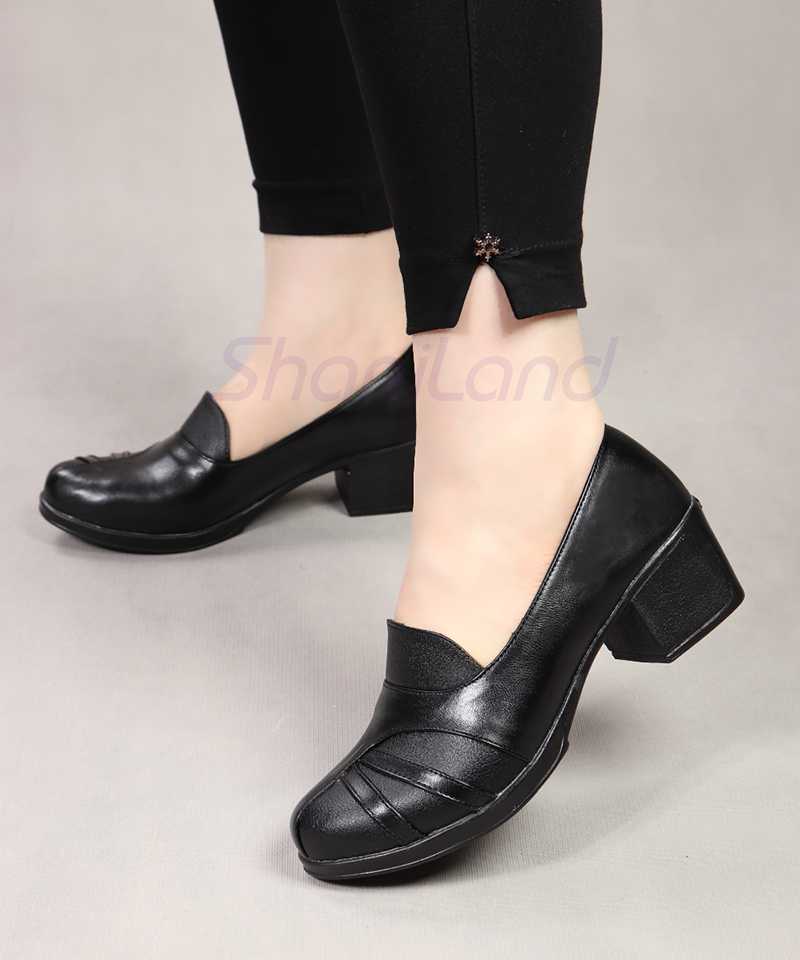 کفش پاشنه دار زیره طبی کد 23284