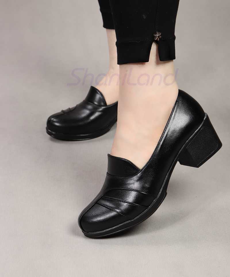 کفش پاشنه دار زیره طبی کد 23297