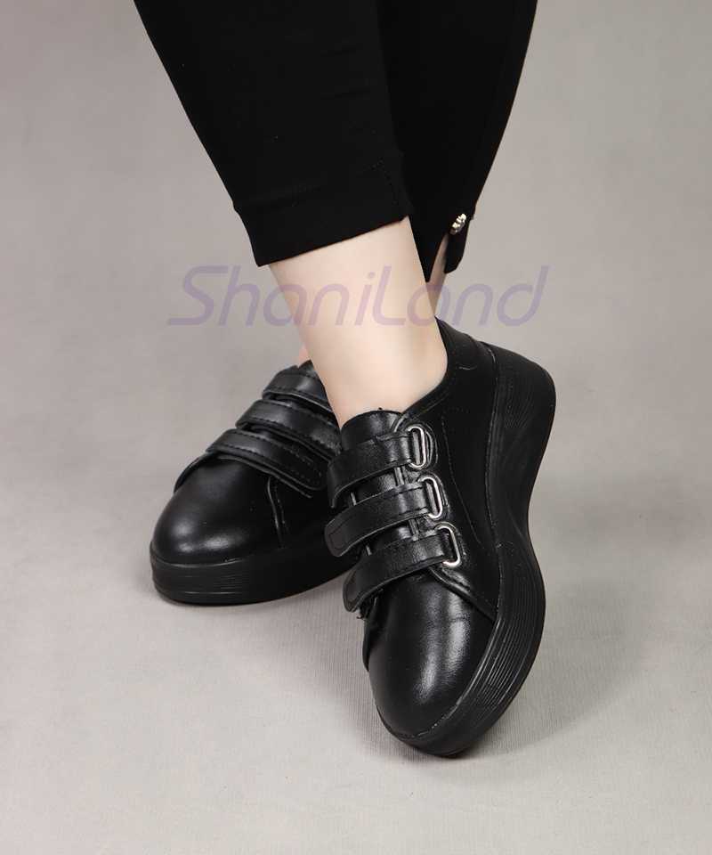 کتونی 3 چسبی لژدار کد 24238