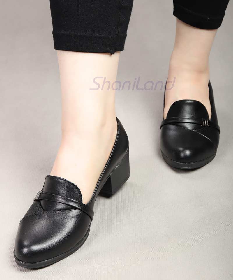 کفش پاشنه دار زیره طبی کد 23343