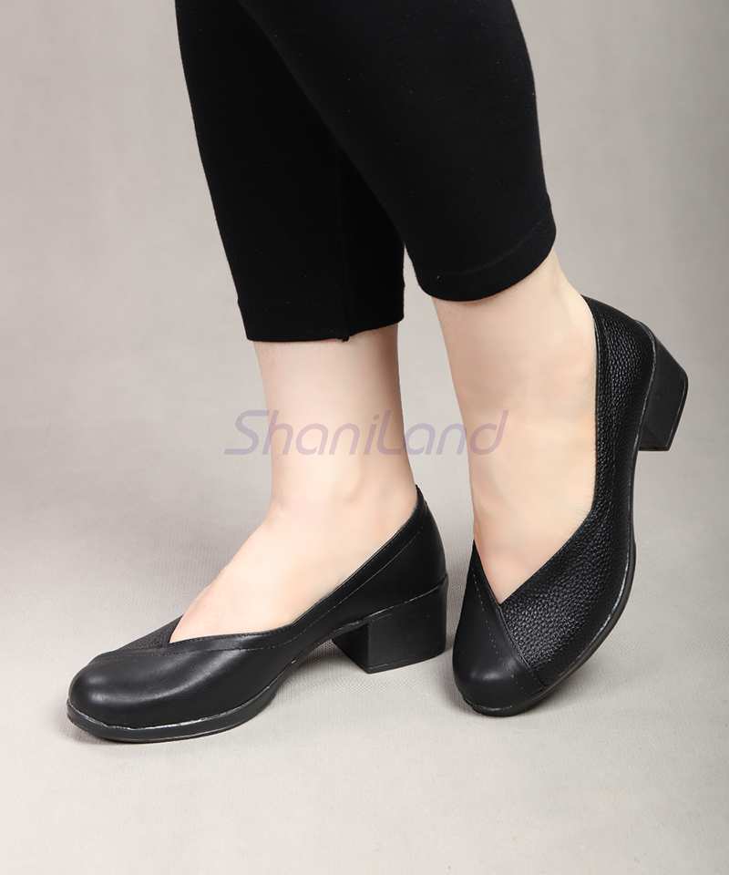 کفش پاشنه دار زیره طبی کد 23345
