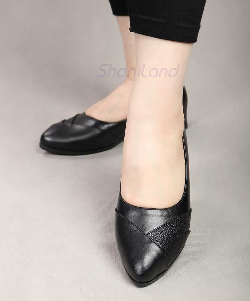 کفش پاشنه دار زیره طبی مدل عروسکی کد 23348