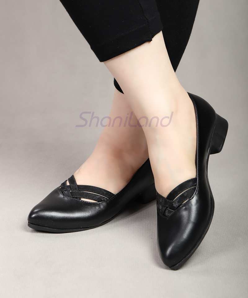 کفش پاشنه دار زیره طبی مدل حصیری کد 23350