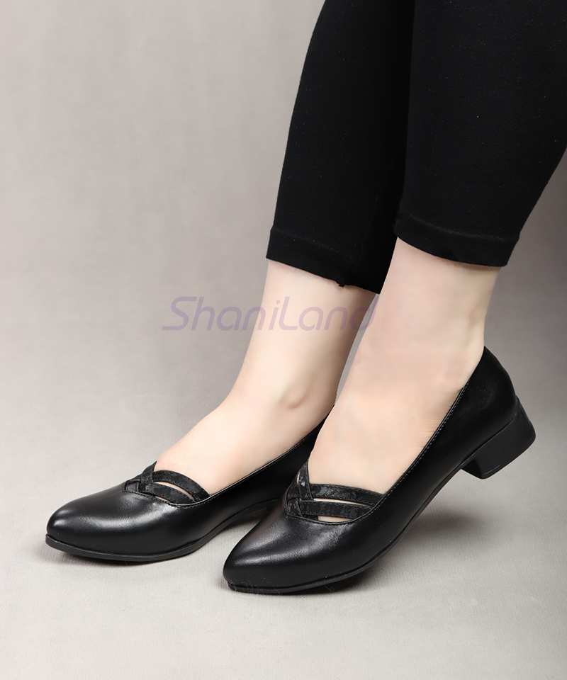 کفش پاشنه دار زیره طبی مدل حصیری کد 23350
