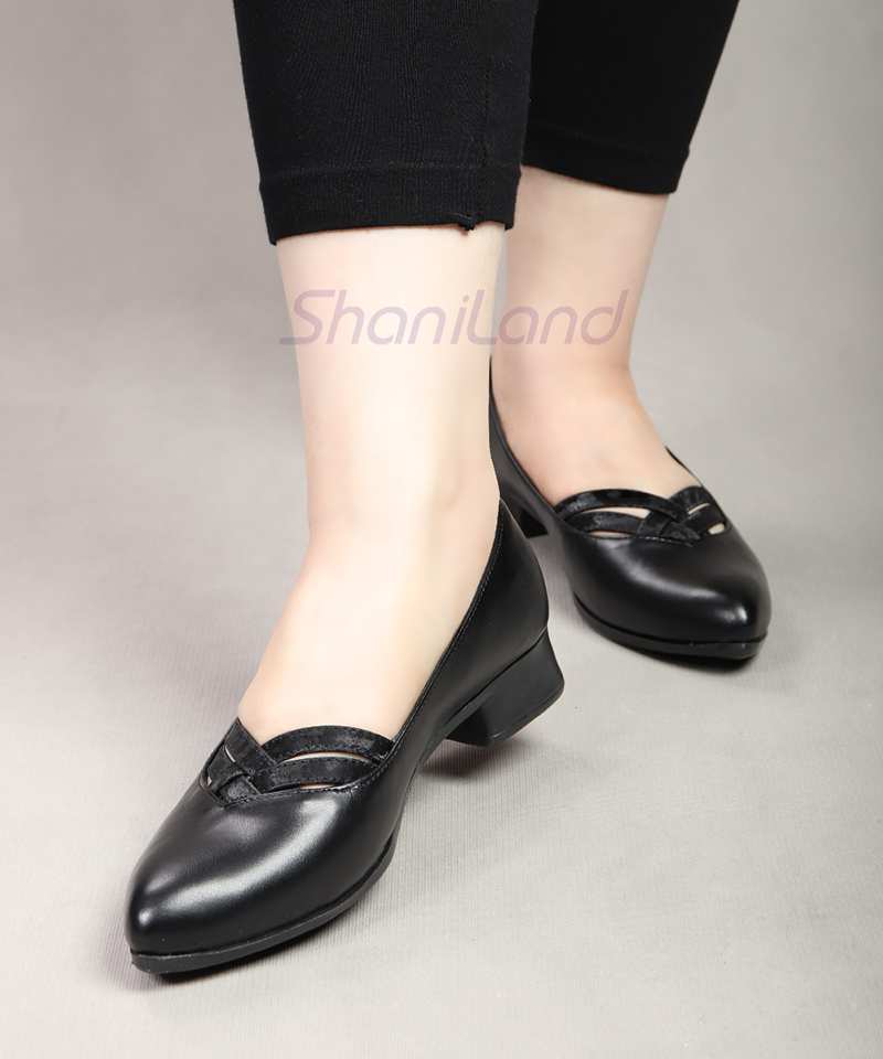 کفش پاشنه دار زیره طبی مدل حصیری کد 23350