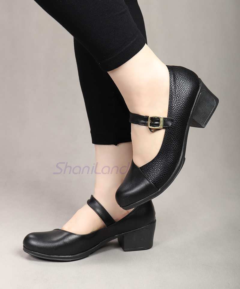 کفش پاشنه دار زیره طبی رکاب دار کد 23352