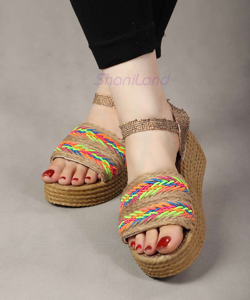 صندل تابستانه کنفی 25149
